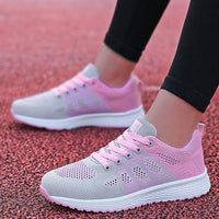 Sneaker Woman Shoes Fashion Lace Up Sneakers For Woman Non-Slip Women's Sports Shoes Trainers Women's Vulcanize Shoes Footwear Good Vibrations