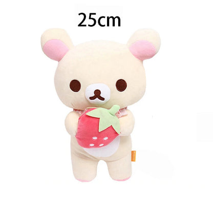 Anime Rilakkuma Cartoon Plush Doll Soft bear Toys Kawaii Room Decor Teddy Bear Plushies Cute Couple Bear Xmas Gifts For Girls Good Vibrations