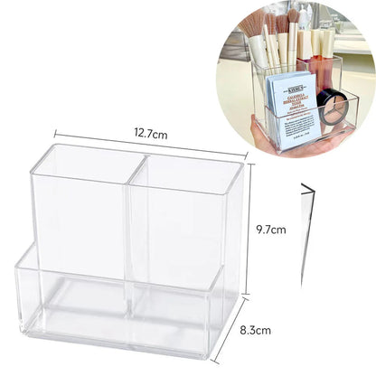Transparent lipstick Cosmetic Makeup Acrylic Makeup Brush Tool Storage Box Case Make-up Brush Holder Table Organizer Makeup Tool Good Vibrations