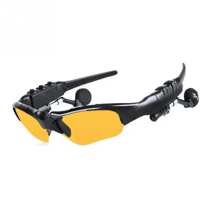 Stereo Earphones Wireless Headset with Mic Glasses Sunglasses for Driving Cycling Sports Noise Reduction Headphones Good Vibrations
