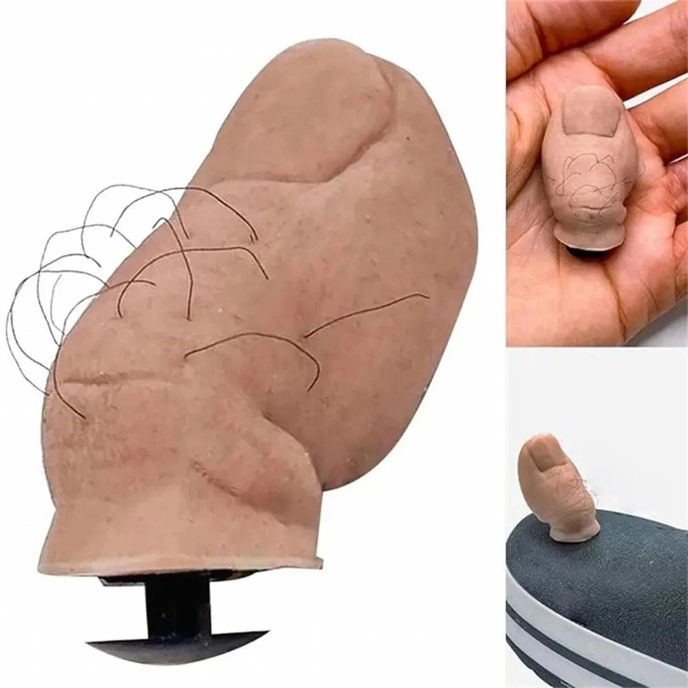 Funny Toe Shoe Charms DIY Mini 3D Stereoscopic Toe for Croc Accessories Unique Shoe Decoration Charms for Women Men Good Vibrations