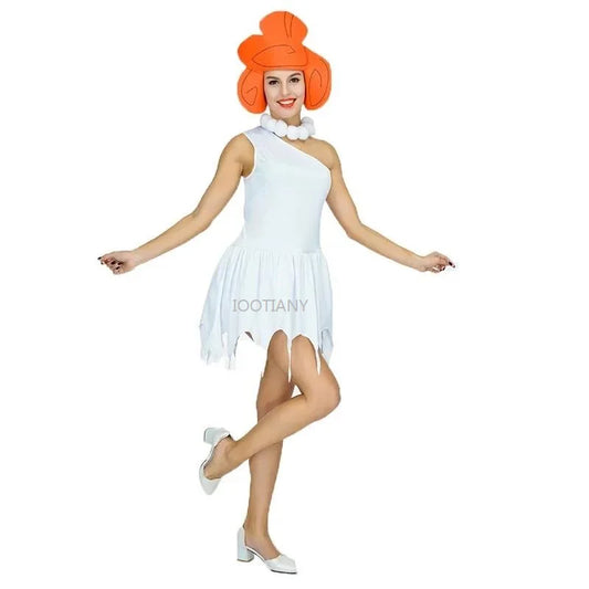 Primitive Role Play Party Costumes Primitives Wilma Flintstone Adult Cos Parent-children Clothes Savage Stage Performance Outfit Good Vibrations