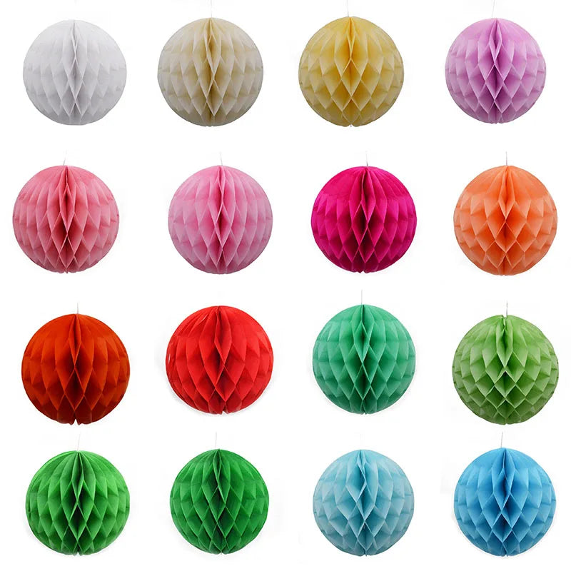 5pcs/lot 10/15cm Decorative Paper Honeycomb Ball Pastel Flower Wedding Kid Birthday Party Decoration Baby Shower Supplies8Z Good Vibrations