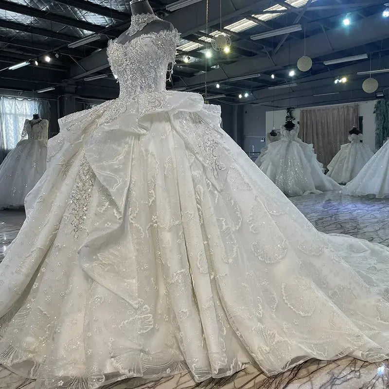Exquisite Wedding Dresses For Women Bride Customizd Ball Gown Sweetheart Wedding Dress Beading MN108 vestidos de novia Good Vibrations