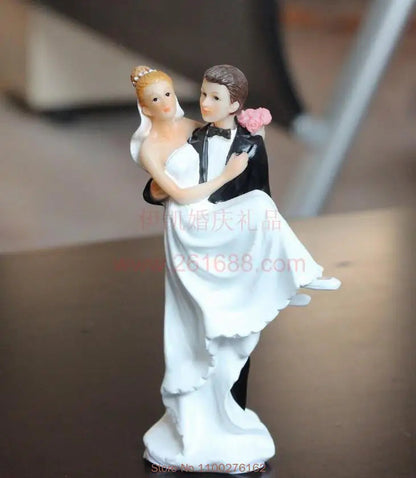 Cake Toppers Dolls Bride and Groom Figurines Funny Wedding Cake Toppers Stand Topper Decoration Supplies Marry Figurine Good Vibrations
