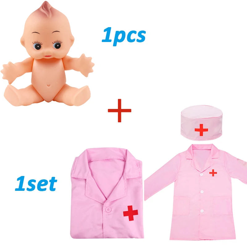 Doctor Set For Kids Pretend Play Girls Role-playing Games Hospital Accessorie Medical Kit Nurse Tools Bag Toys For Children Gift Good Vibrations