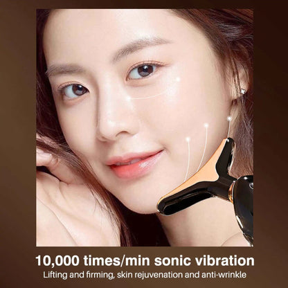 Face Massager 3 In 1 Neck Facial Eye Massage Introducer Microcurrent Skin Rejuvenation Anti Aging Beauty Device Beauty Tools Good Vibrations Adult Super Store