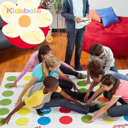 Twister Game Indoor Outdoor Toys Play Mat Funny Family Company Holiday Party Parent-Child Sports Interactive Group Toy Good Vibrations