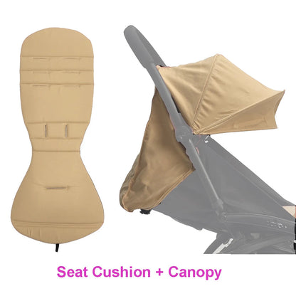 COLU KID® Baby Carriage Accessories Waterproof Sun Canopy & Replacement Seat Cushion Compatible with Babyzen YOYO YOYO2 Good Vibrations