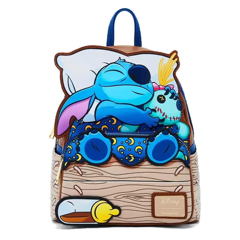 Winnie The Pooh Triple Pocket Mini Backpack Casual Backpack Mini Backpack Girl'S Christmas Gift Good Vibrations