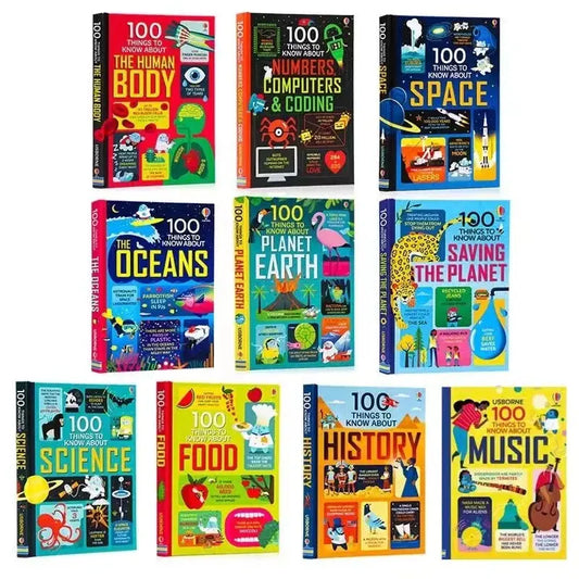 11 Books/Set 100 Things to Know About Hardcover Children Book in English Good Vibrations