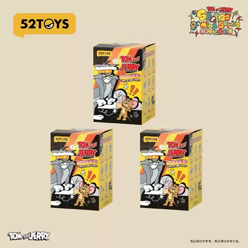 52toys New Product Tom And Jerry Mental State Tasting Blind Box Office Desktop Decoration Model Birthday Gift Children'S Gift Good Vibrations