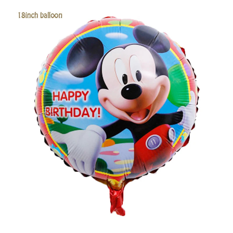 Mickey Mouse Theme Disposable Tableware Cups Plate Baby Children Birthday Party Supplies Boy Family Good Friend Party Decoration Good Vibrations