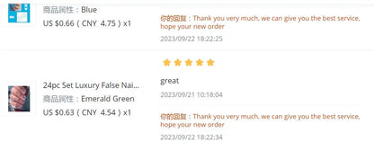 Pink French Style Fake Nails Pink Gradient Press on Nails Sweet Girls Charms Manicure Square Head Ballerina False Nails Patches Good Vibrations