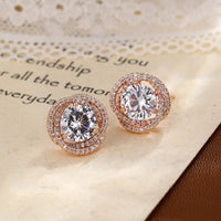 Chic Asymmetrical Earrings for Women - Shiny Cubic Zirconia Studs, Delicate Fashion Ear Jewelry, Simple Yet Glamorous Gift Idea Good Vibrations