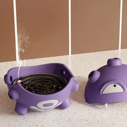 Cartoon Pokemon Weezing Mosquito Coil Tray Anime Indoor Incense Holders Bedroom Figures Desktop Car Decoration Storage Toys Gift Good Vibrations Adult Super Store
