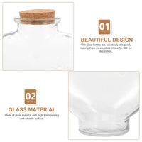 3 Pcs Wedding Sand Ceremony Bottle Set Glass Jars Storage Containers Transparent Landscape Bottles Wishing Jars Mini Bottles Good Vibrations