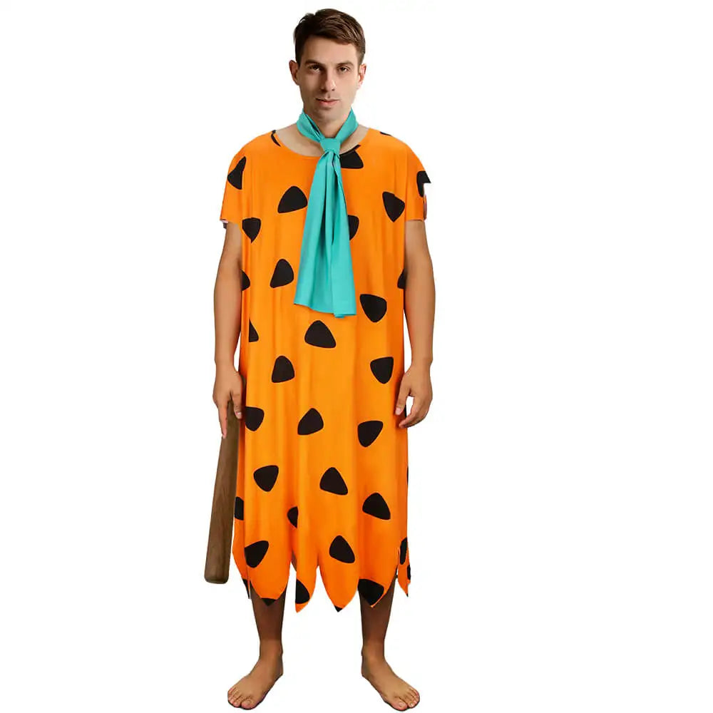 Anime Fred Flintstone Cosplay Costume Character Play Suit For Men Halloween Carnival Party Outfits Fancy Dress Good Vibrations