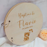 Guestbook for Baby Custom Wooden Guest Book Sign Baby Shower Decorations Birthday Party Supplies Wedding Ideas DIY Adult Kids Good Vibrations