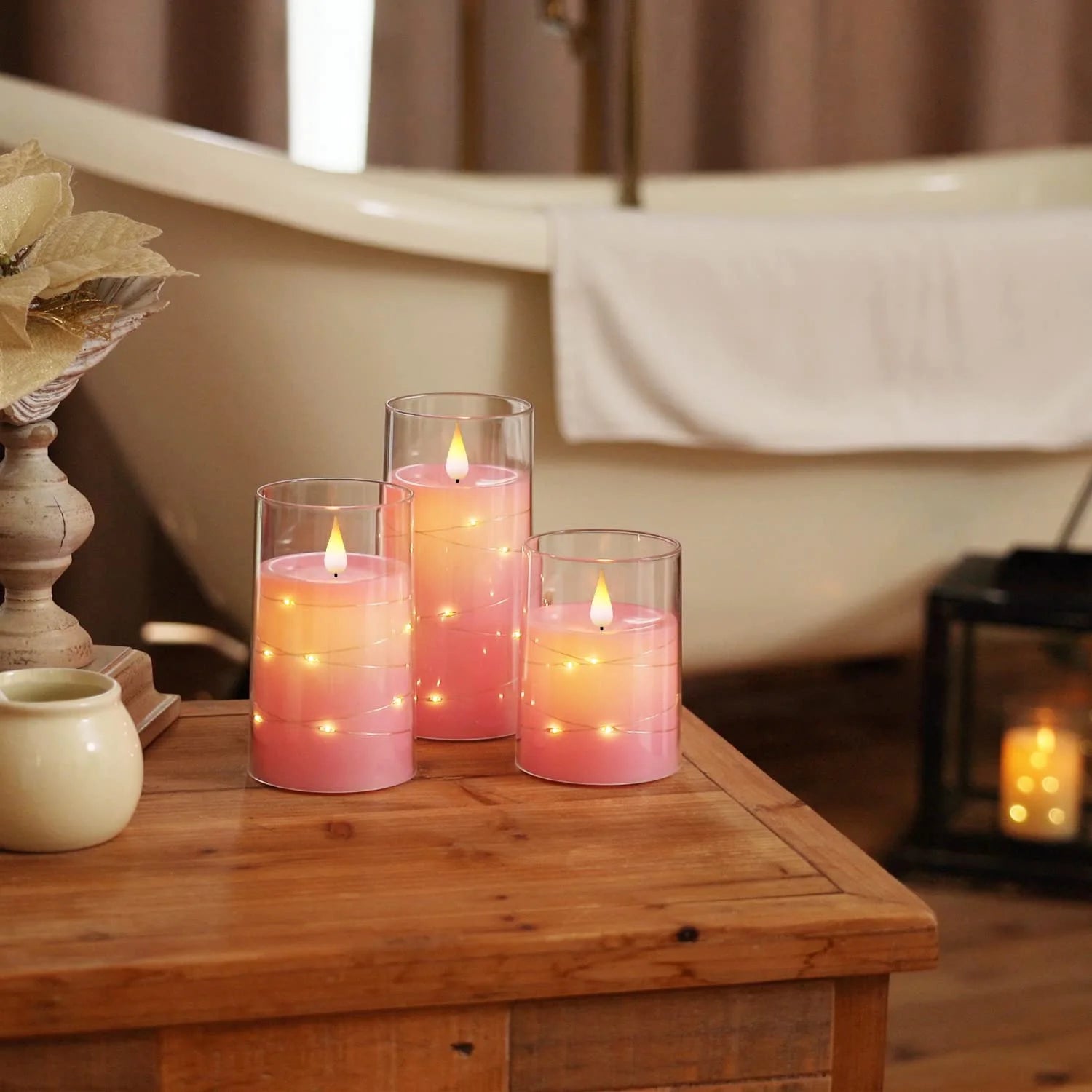Electronic candles LED candles for home decoration LED light strips with remote control LED glass candles Christmas wedding part Good Vibrations