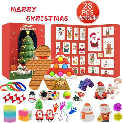 Christmas Advent Calendar for Kid girls boys gift Set for Chritmas Party 24 Days Countdown Calendar calendario de adviento Good Vibrations