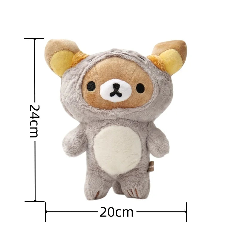 Anime Rilakkuma Cartoon Plush Doll Soft bear Toys Kawaii Room Decor Teddy Bear Plushies Cute Couple Bear Xmas Gifts For Girls Good Vibrations