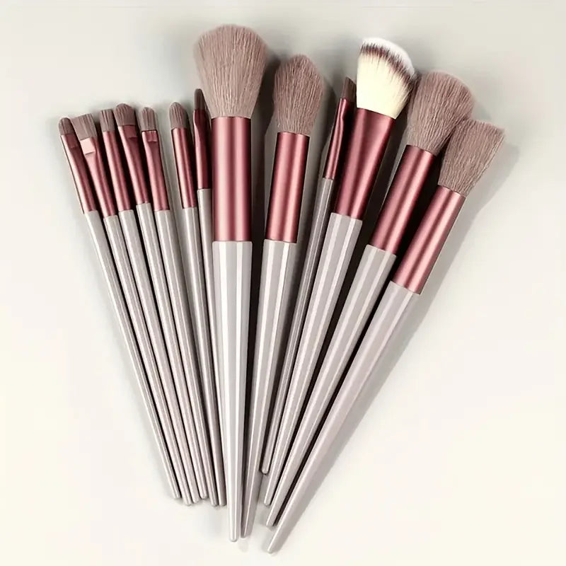 NEW13PCS Makeup Brush Set Eye Shadow Highlighter Concealer Brush Blush Loose Powder Brush Blending Soft Fluffy Women Beauty Tool Good Vibrations