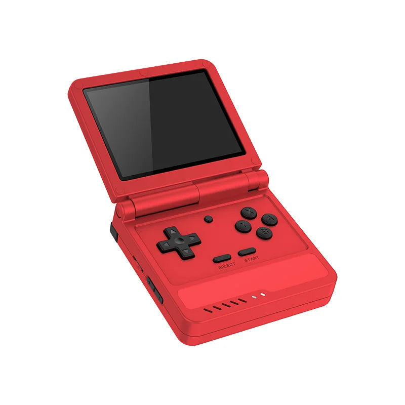 New Games V90s Retro Flip Handheld Game Player 3.5 inch Foldable Open-sourse Handheld Console Pocket Mini Video  Game Player Good Vibrations