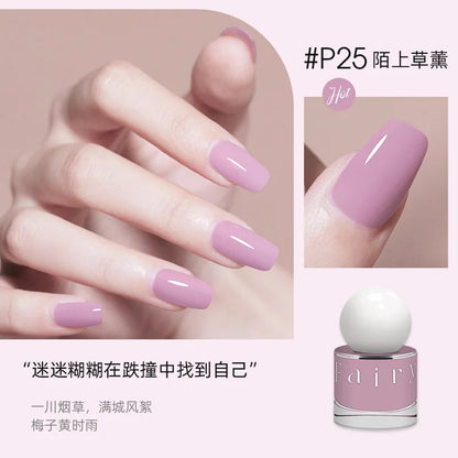 Nail Polish No Bake Quick Dry Lasting Non-peeling Nail Polish No Smell Summer White Light Bulb Nutrition Foot Nails Art Tools Good Vibrations