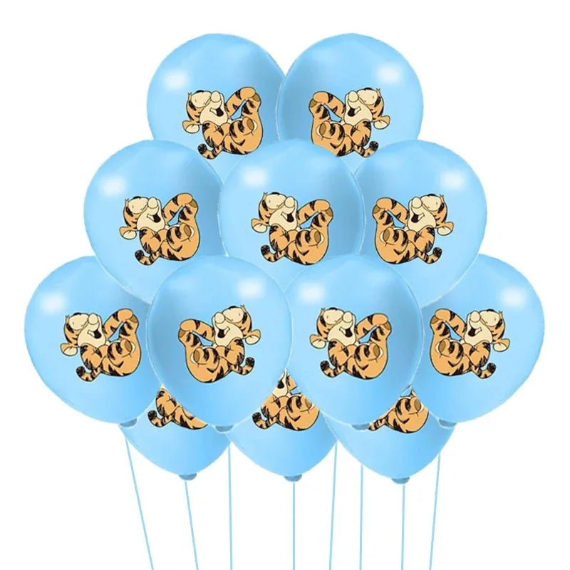 30/20/10pcs Winnie Pooh Theme Birthday Party Latex Balloons Set Blue Yellow Latex Balloon Baby Shower Decoration Supplies Good Vibrations