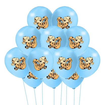 30/20/10pcs Winnie Pooh Theme Birthday Party Latex Balloons Set Blue Yellow Latex Balloon Baby Shower Decoration Supplies Good Vibrations