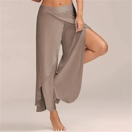 Women's Pants Sexy Crossover Sexy Wide-legged Yoga Pants Good Vibrations