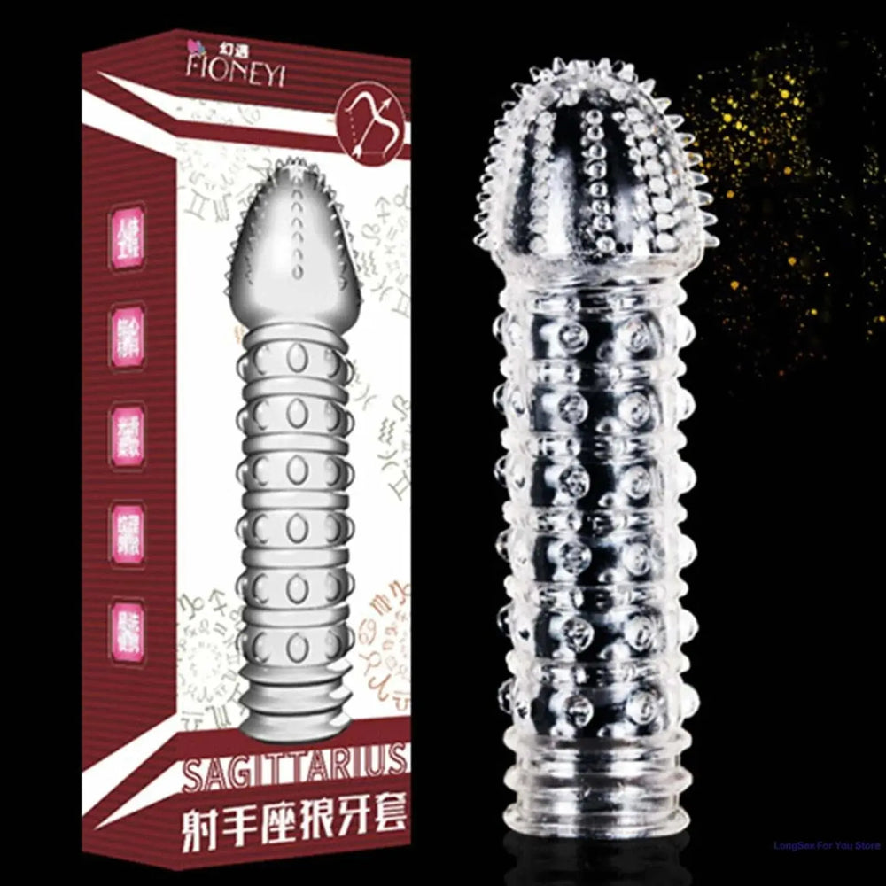 Particles Condoms Reusable Sex Toys High Sensitivity Sleeves GOOD Vibrations