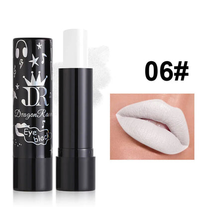 12 Colors Matte Nude Red Lipsticks Waterproof Pink Black Purple Velvet Lipstick Long Lasting Makeup Lip Stick Halloween Cosmetic Good Vibrations