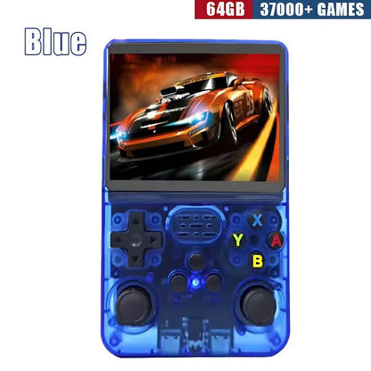 R36S Retro Handheld Game Console - 3.5 Inch IPS Screen, 64GB/128GB/256GB, Portable Gaming Device with Built-in Games Good Vibrations
