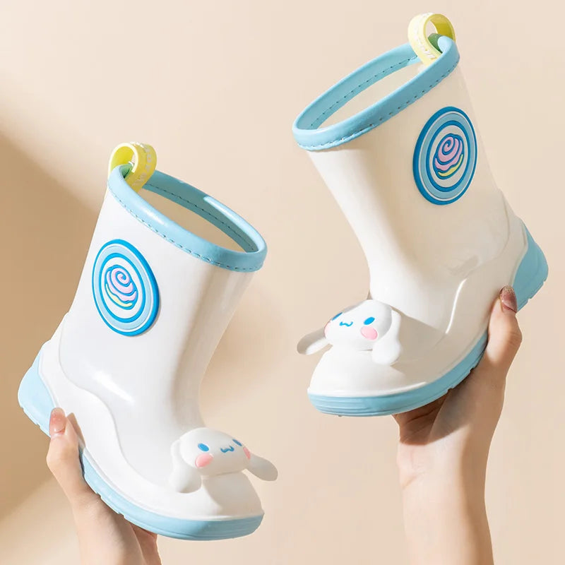 Sanrio genuine children's rain boots cute cartoon rain boots girls non-slip glue shoes Good Vibrations