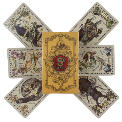 5 Cent Tarot Cards A 82 Deck Oracle English Visions Divination Edition Borad Past Present Future Playing Games Good Vibrations