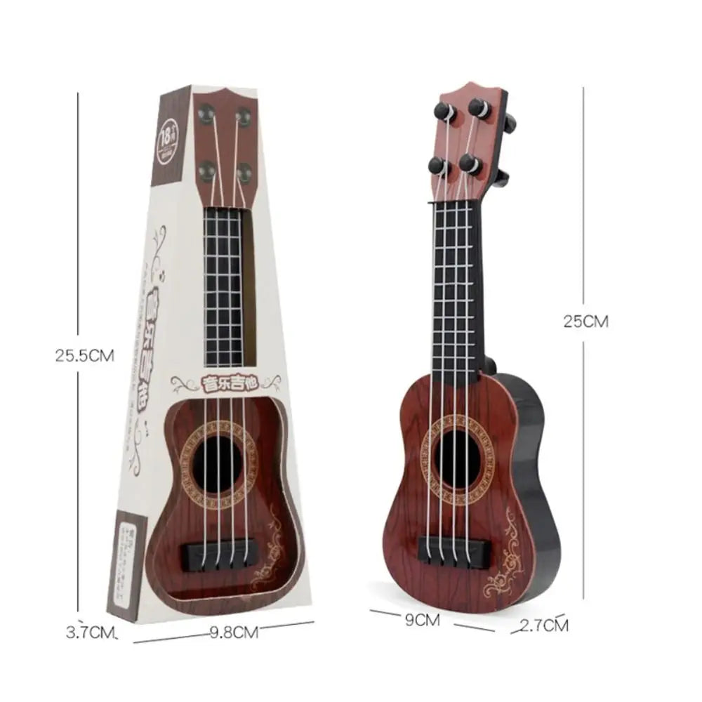 Toys Musical Instrument Entertainment Toys 4 Strings Classical Ukulele Small Guitar Toy Educational Toy Musical Instrument Toy Good Vibrations