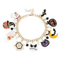 Horror Charms Bracelet Halloween Figure Pendant Bangles Bracelets for Women Men Jewelry Collection Gift Good Vibrations