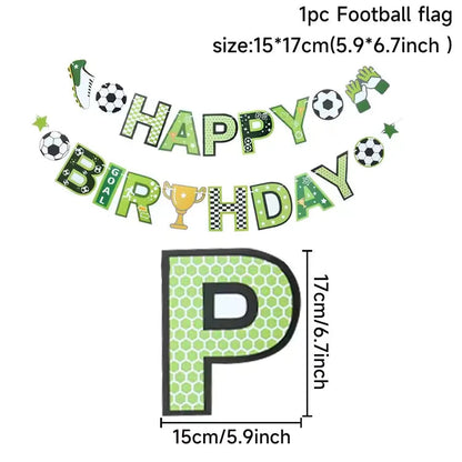 Football Party Disposable Tableware Boys Kids 1st Birthday Party Decorations Sports Soccer Theme Birthday Party Supplies Decor Good Vibrations