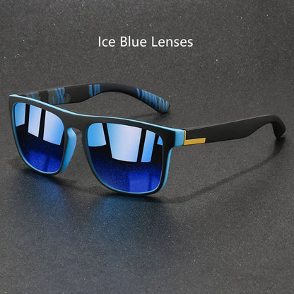 Fashion Vintage Square Sunglasses Men Women Fishing Driving Man Luxury Brand Designer Sun Glasses Anti-Glare Retro Eyewear UV400 Good Vibrations