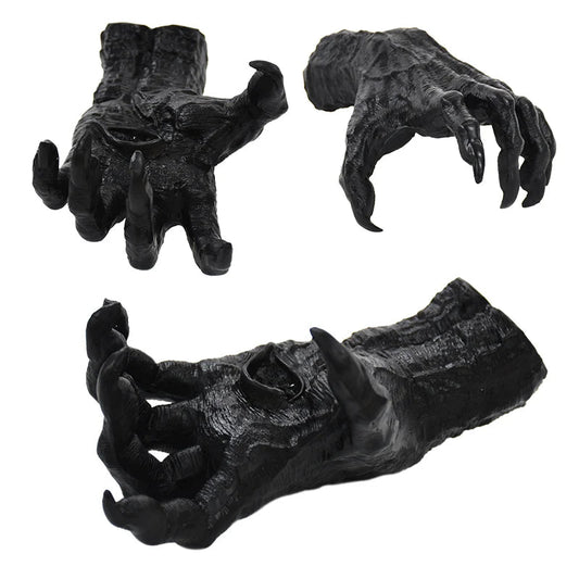 Halloween Gothic Witch Hand Statue Home Wall Keys Jewelry Hanger Resin Sculpture Halloween Party Decoration Horror Props DIY Art Good Vibrations
