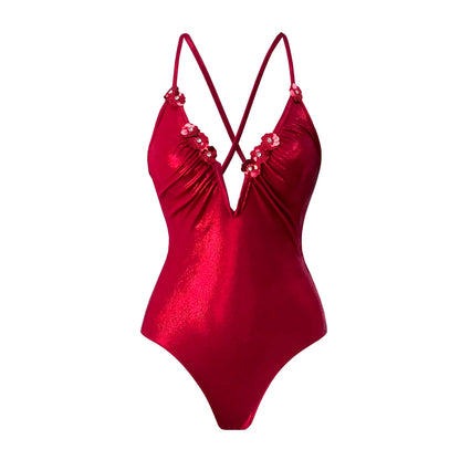 2Pcs Printed Swimsuit Women Sexy Swimwear New Bikini With Long Skirt Female Biquini Push Up Swim Suit Bodysuit Beachwear CoverUp Good Vibrations