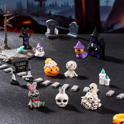 Micro-landscape Halloween decoration accessories mummy skull rabbit magic house ghost pumpkin ornaments  party decoration Good Vibrations