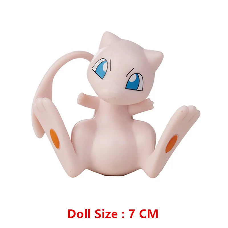 Pokemon Anime Figure Pikachu Eevee Charizard Mewtwo Cartoons Figure Collection Model Pocket Monster Action Toys Kids Birthday Gi Good Vibrations