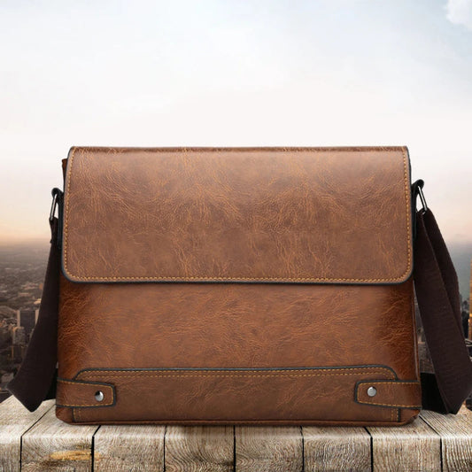 Shoulder Bag, Men's Crossbody Bag, Business Bag, Large Capacity, For Business Trips and Work Good Vibrations