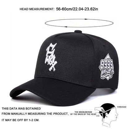 Unisex SOX 9999 Letter Embroidery Baseball Caps Outdoor Adjustable Spring and Autumn Casual Sunscreen Hat Good Vibrations