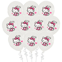 Cartoon Hello Kitty Theme Birthday Party Decor Supplies Kawaii KT Cat Latex Balloons Animal Balloon Baby Shower Kids Toys Gifts Good Vibrations
