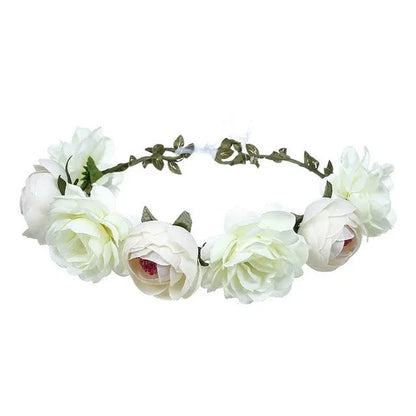 Bride bridesmaid Wreath Crown Festival Headband Good Vibrations
