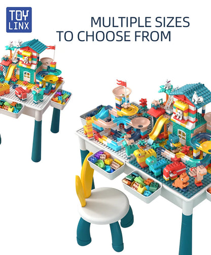 Large Size Blocks Compatible with Large Classic Blocks, Water Table,Sand Table and Blocks Table for Kids Activity Good Vibrations